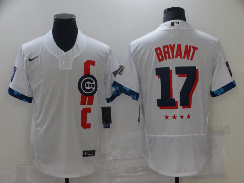 Men Chicago Cubs #17 Bryant White 2021 All Star Elite Nike MLB Jersey->los angeles dodgers->MLB Jersey